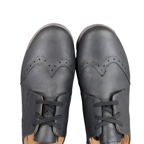 Clarks Shoes Womens 6.5 Oxford Leather Hinton Unstructured Black Comfort Career - Picture 7 of 12